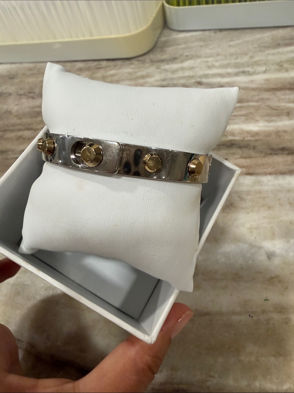 Michael Kors 2 tone Bangle Bracelet